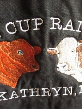 Rancher Jacket Vintage Womens Powder River Outfitters Black Canvas Embroidered